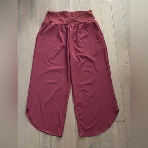 HALARA Maroon or Burgundy or Wine Relaxed wide leg Pants